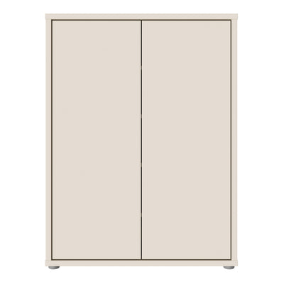 Alice Springs Shoe Cabinet with 2 Doors Push-to-Open in Sand