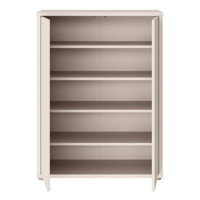 Alice Springs Shoe Cabinet with 2 Doors Push-to-Open in Sand