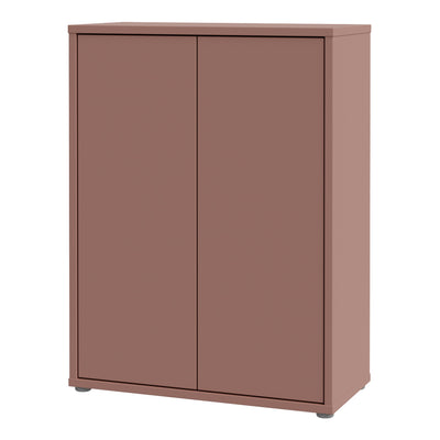 Alice Springs Shoe Cabinet with 2 Doors Push-to-Open in Terracotta