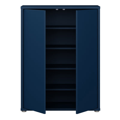 Alice Springs Shoe Cabinet with 2 Doors Push-to-Open in Night Blue