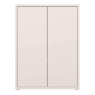 Alice Springs Tall 2 Door Cupboard with Push-to-Open Doors in Sand