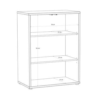 Alice Springs Tall 2 Door Cupboard with Push-to-Open Doors in Terracotta
