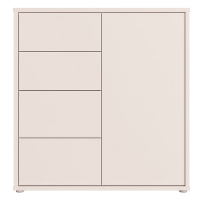 Alice Springs Storage Unit with 4 Drawers & 1 Door with Push-to-Open in Sand