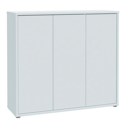 Alice Springs Shoe Cabinet with 3 Doors Push-to-Open in Light Grey