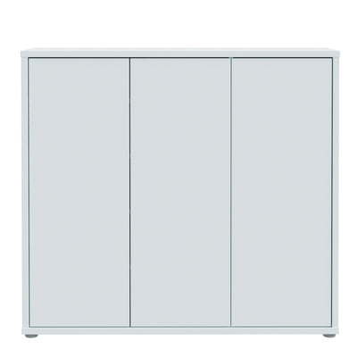 Alice Springs Shoe Cabinet with 3 Doors Push-to-Open in Light Grey