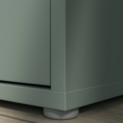 Alice Springs Shoe Cabinet with 3 Doors Push-to-Open in Sage Green