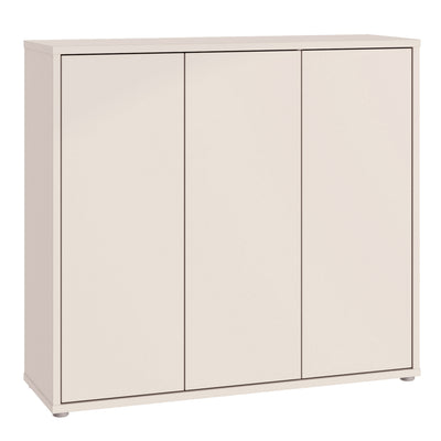 Alice Springs Shoe Cabinet with 3 Doors Push-to-Open in Sand