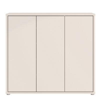 Alice Springs Shoe Cabinet with 3 Doors Push-to-Open in Sand