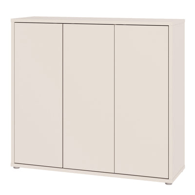 Alice Springs Shoe Cabinet with 3 Doors Push-to-Open in Sand