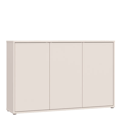 Alice Springs 3 Door Sideboard with Push-to-Open Doors in Sand