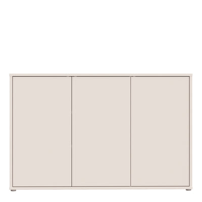 Alice Springs 3 Door Sideboard with Push-to-Open Doors in Sand