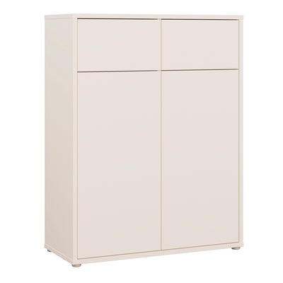 Alice Springs Storage Cabinet with 2 Doors & 2 Drawers with Push-to-Open in Sand