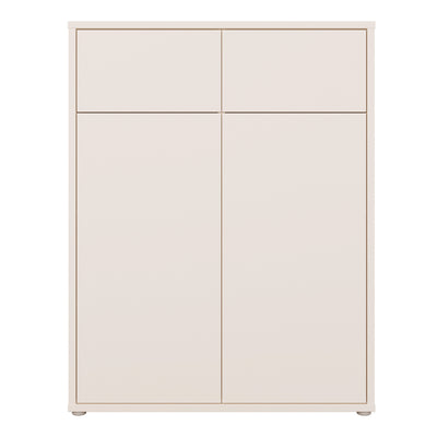 Alice Springs Storage Cabinet with 2 Doors & 2 Drawers with Push-to-Open in Sand