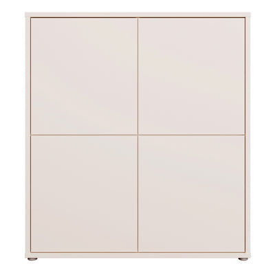 Alice Springs 4 Door Storage Cabinet with Push-to-Open Doors in Sand