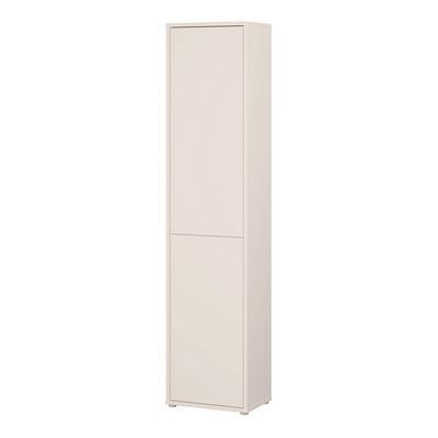 Alice Springs Narrow Tall Cupboard with 2 Push-to-Open Doors in Sand