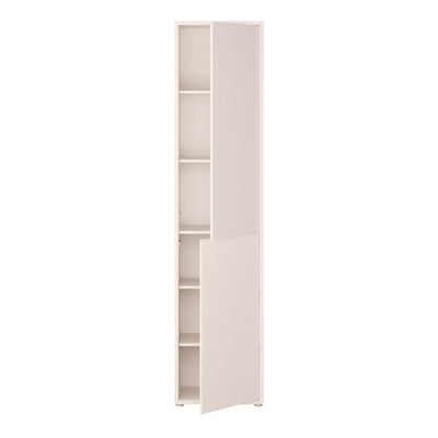 Alice Springs Narrow Tall Cupboard with 2 Push-to-Open Doors in Sand
