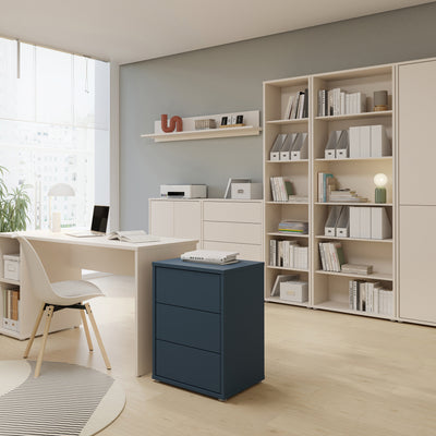 Alice Springs Tall Narrow Bookcase with 5 Shelves in Soft Neutral