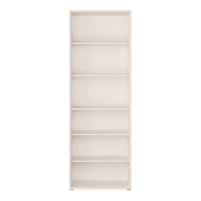 Alice Springs Tall Wide Bookcase with 5 Shelves in Sand