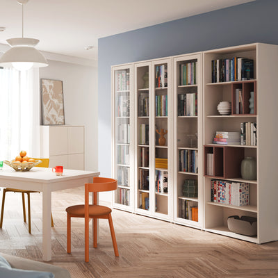 Alice Springs Tall Wide Bookcase with 5 Shelves in Sand