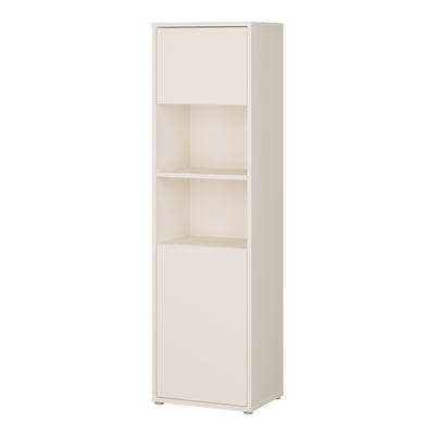 Alice Springs Tall Storage Cabinet with 2 Push-to-Open Doors & 1 Shelf in Sand