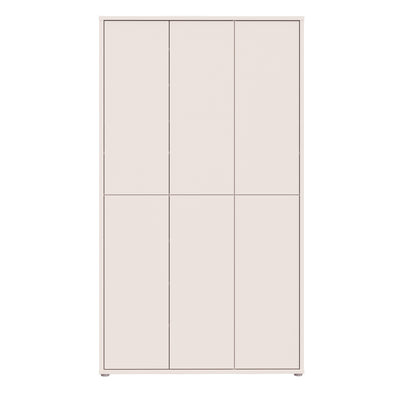 Alice Springs Tall Shoe Cabinet with 6 Doors Push-to-Open in Sand