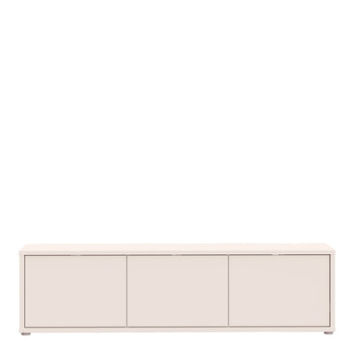 Alice Springs Wide TV Cabinet with 3 Doors Push-to-Open in Sand