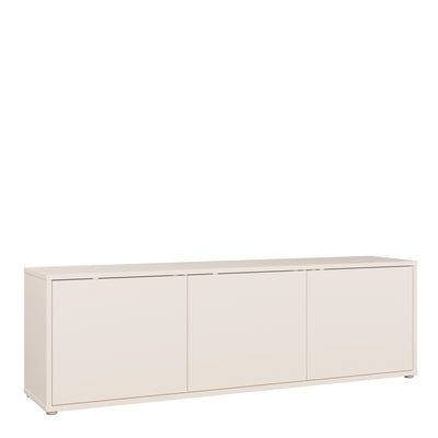 Alice Springs Large TV Cabinet with 3 Doors Push-to-Open in Sand