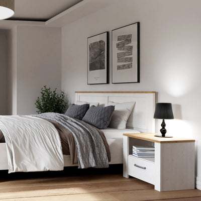 Bohol 1 Drawer Bedside I n Navy Oak – FTG, view 6