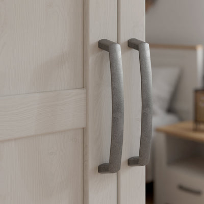 Bohol 2 Door 2 Mirrored Door Wardrobe in Riviera Oak/White – FTG, view 8
