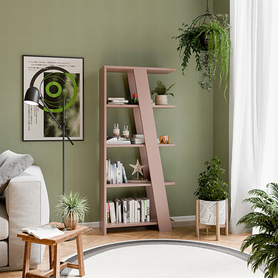 Natta 5-Tier Shelving Unit in Teracotta
