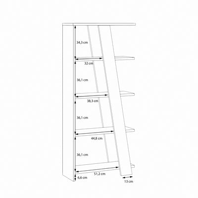 Natta 5-Tier Shelving Unit in Teracotta