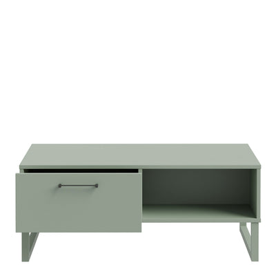 Sali 1 Drawer Coffee Table in Sage Green – FTG, view 4