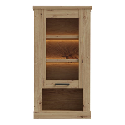 Corona Wall Display cabinet in Artisan Oak – FTG, view 2