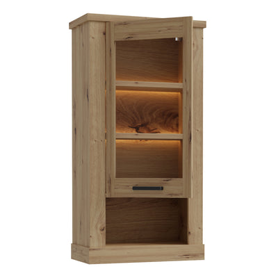 Corona Wall Display cabinet in Artisan Oak – FTG, view 3