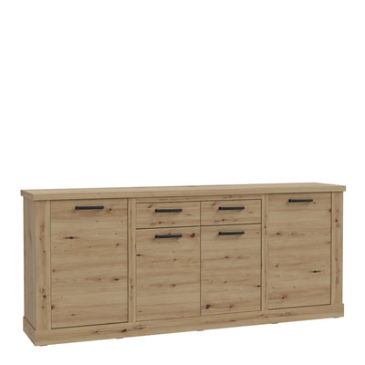 Corona 4 Door 2 Drawer Sideboard in Artisan Oak – FTG