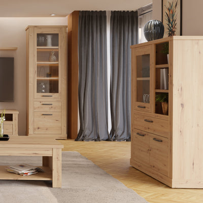 Corona Display Cabinet in Artisan Oak – FTG, view 5