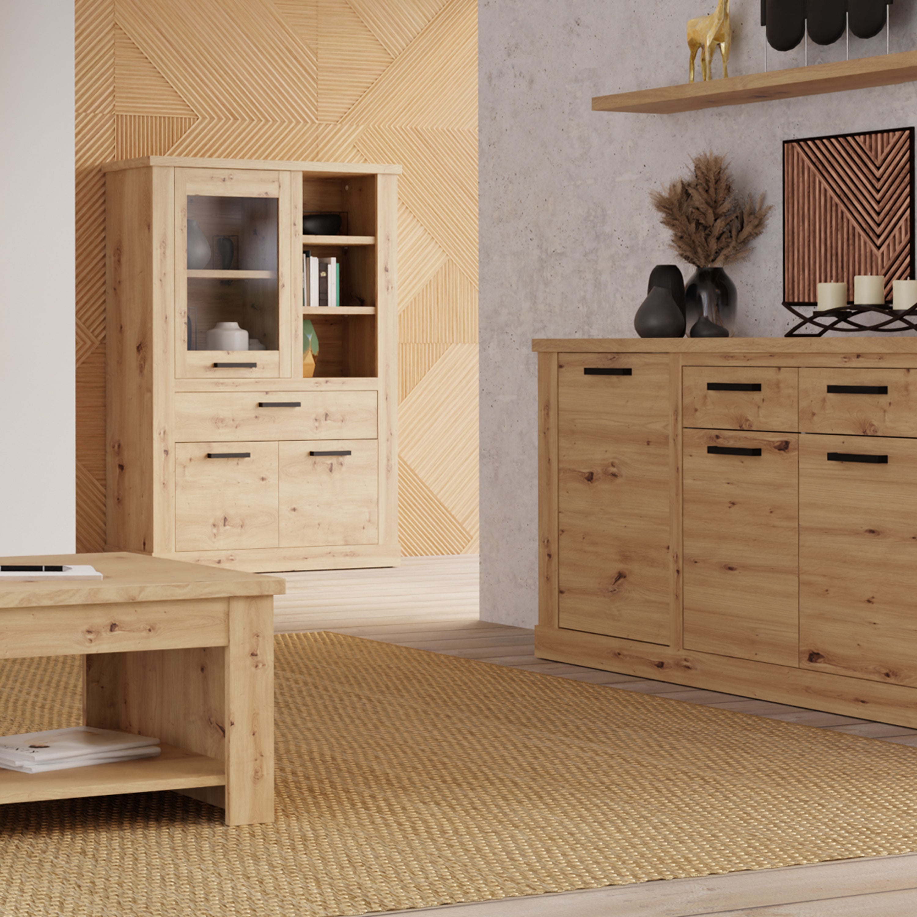 Corona Display Cabinet in Artisan Oak – FTG, view 6