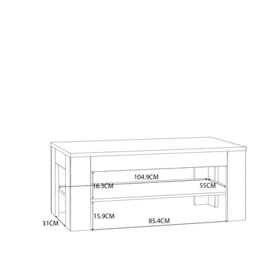 Grafton Coffee Table In Oak – FTG, view 6