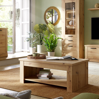Corona Rising Coffee Table in Artisan Oak – FTG, view 5