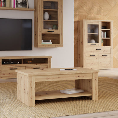 Corona Rising Coffee Table in Artisan Oak – FTG, view 6