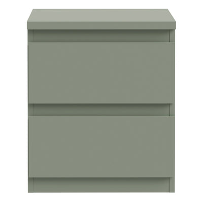Edmore 2 Drawer Bedside Table in Sage Green