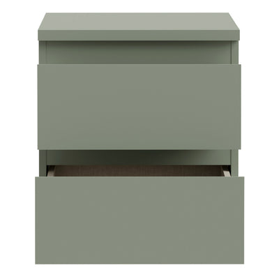 Edmore 2 Drawer Bedside Table in Sage Green