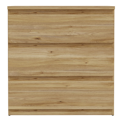 Edmore 3 Drawer Chest in Mauvella Oak