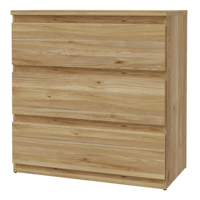 Edmore 3 Drawer Chest in Mauvella Oak