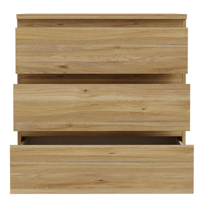 Edmore 3 Drawer Chest in Mauvella Oak