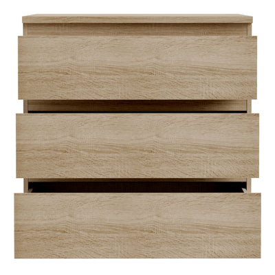 Edmore 3 Drawer Chest in Sonoma Oak
