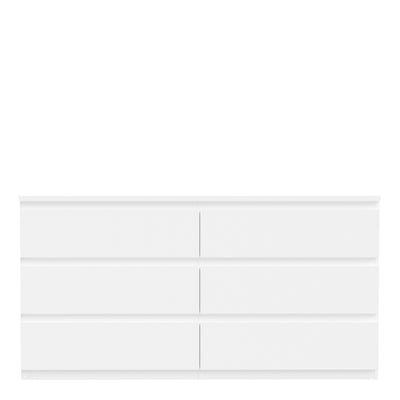 Edmore 6 Drawer Wide Chest in White
