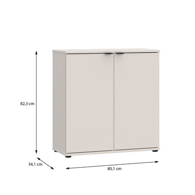 Ganymede 2 Door Cupboard in Sand