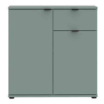Ganymede 2 Door Cupboard with Drawer in Sage Green