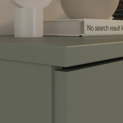 Ganymede Wide TV Unit with Open Shelf & 2 Doors in Sage Green